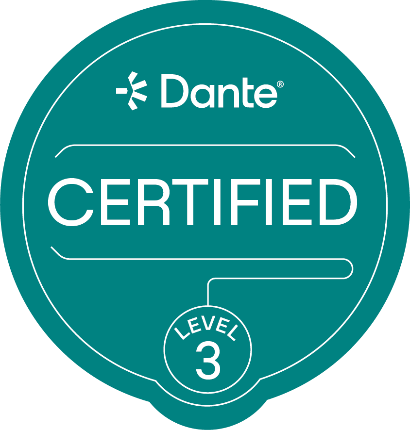 Dante Certified Level 3